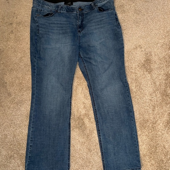 Venezia Blue Straight Leg Jeans Classic Style Size 22 - Picture 2 of 6